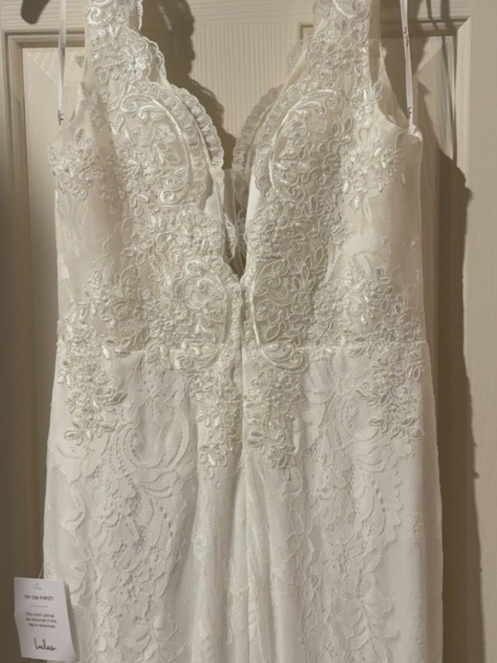 Lulus Eternally Adored Lace Mermaid Wedding Dress Size 4 NWT